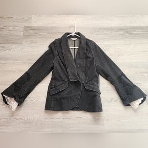 Unique Victorian Style Bianca Nygard denim blazer